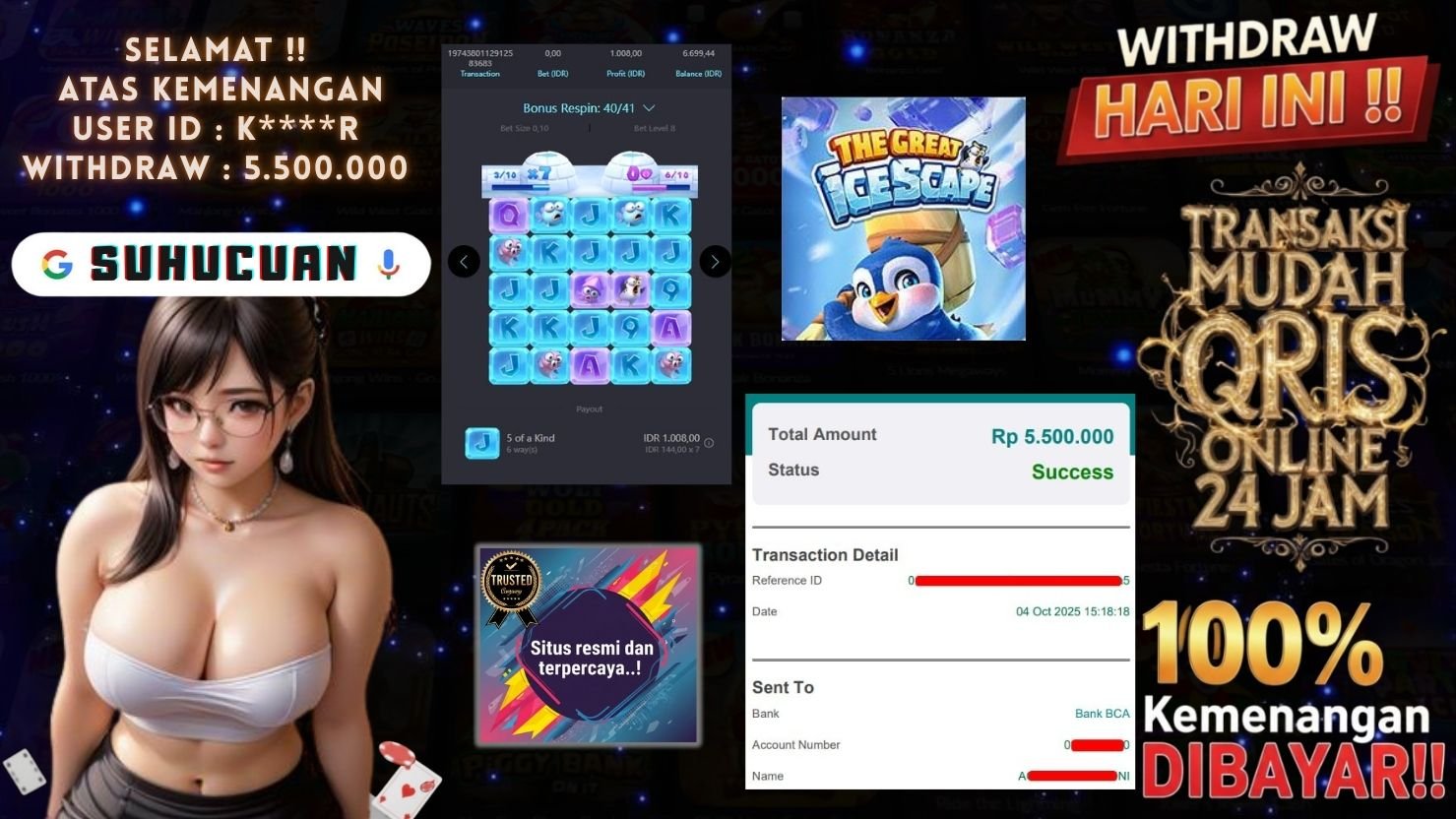 SUHUCUAN JACKPOT SLOT THE GREAT ICESCAPE